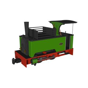 Rapido 986007 OO-9 Kerr Stuart and Co. Sirdar Class 0-4-0 Plain Green