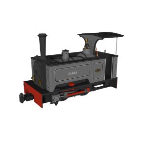 Rapido 986501 OO-9 Kerr Stuart and Co. Sirdar Class 0-4-0 'Diana' Lined Grey DCC Fitted