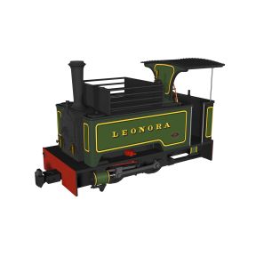Rapido 986502 OO-9 Kerr Stuart and Co. Sirdar Class 0-4-0 'Leonora' Lined Green DCC Fitted