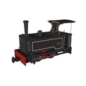 Rapido 986503 OO-9 Kerr Stuart and Co. Sirdar Class 0-4-0 Lined Black DCC Fitted