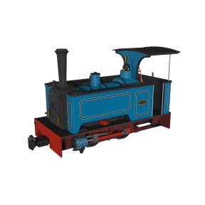 Rapido 986504 OO-9 Kerr Stuart and Co. Sirdar Class 0-4-0 Lined Blue DCC Fitted