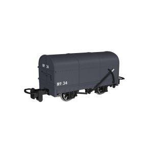 Rapido 990203 OO-9 Gunpowder Van Plain Dark Grey No.34