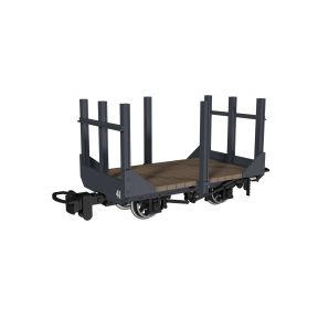 Rapido 990701 OO-9 Stake Wagon Plain Dark Grey No.41