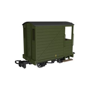 Rapido 990805 OO-9 Single Veranda Brake Van Plain Green No.11