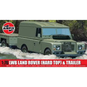 Airfix A02324 LWB Land Rover Hard Top And Trailer Plastic Kit