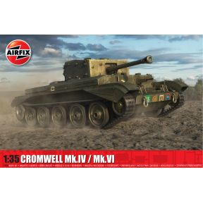 Airfix A1384 Cruiser Mk.VIII A27M Cromwell Mk.IV/Mk.VI Tank Plastic Kit