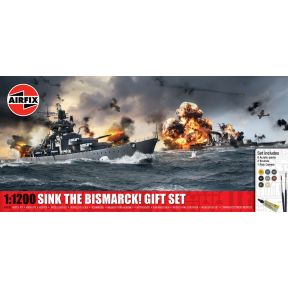 Airfix A50120 Sink The Bismarck! Gift Set Plastic Kit