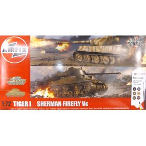 Airfix A50186 Classic Conflict Tiger 1 vs Sherman Firefly Plastic Kit