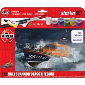 Airfix A55015 RNLI Shannon Class Lifeboat Plastic Kit Starter Set