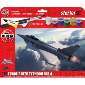 Airfix A55016 Eurofighter Typhoon FGR.4 Plastic Kit Starter Set