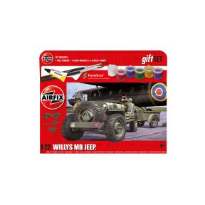Airfix A55117A Willys MB Jeep Plastic Kit Starter Set
