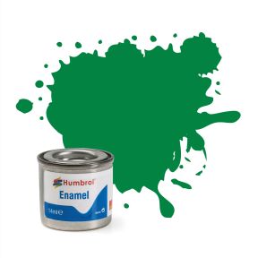 Humbrol No.2 Emerald Green Gloss Finish Enamel Paint 14ml Tinlet
