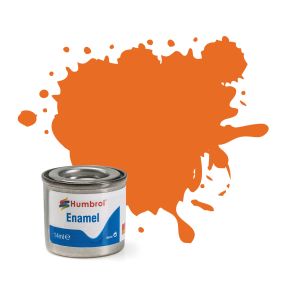 Humbrol No.46 Orange Matt Finish Enamel Paint 14ml Tinlet
