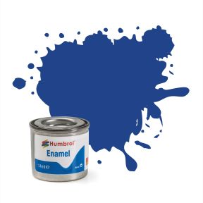 Humbrol No.25 Blue Matt Finish Enamel Paint 14ml Tinlet