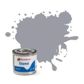 Humbrol No.64 Light Grey Matt Finish Enamel Paint 14ml Tinlet