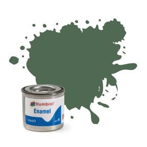 Humbrol No.76 Uniform Green Matt Finish Enamel Paint 14ml Tinlet