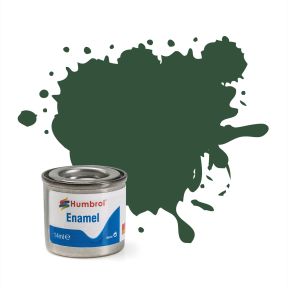 Humbrol No.78 Cockpit Green Matt Finish Enamel Paint 14ml Tinlet