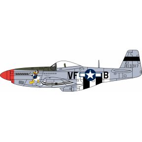 Oxford Diecast AC126 P51 Mustang Captain D.R.Emerson 336th Fs 4th Fg 8th Af Debden UK 1944