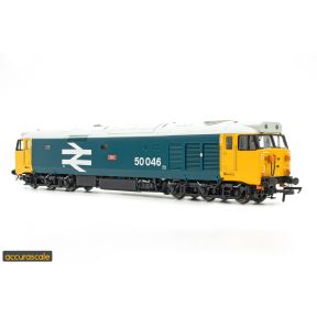 Accurascale ACC2387 OO Gauge Class 50 50046 'Ajax' BR Large Logo Blue