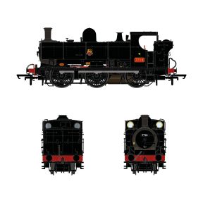Accurascale ACC2877 OO Gauge GW 57xx 0-6-0 Pannier Tank 7714 BR Black Early Crest Red Plates