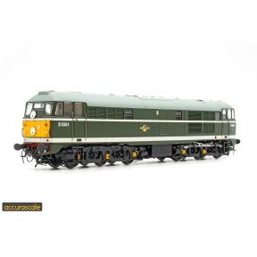 Accurascale ACC3183DCC OO Gauge Class 30 D5501 BR Green Small Yellow Panels DCC Sound Fitted