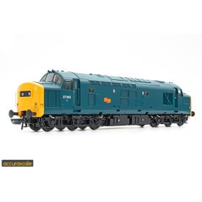 Accurascale ADD3538DCC OO Gauge Class 37 37185 BR Blue With Cornish Lizard DCC Sound Fitted