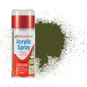 Humbrol AD6155 155 Olive Drab (Matt) Spray Paint