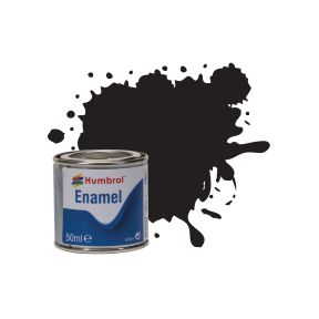 Humbrol Black Enamel Paint - Various finishes and sizes to choose