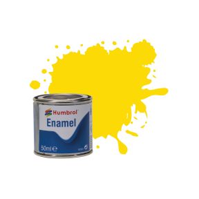 Humbrol No.69 Yellow Gloss Enamel Paint 50ml Tin