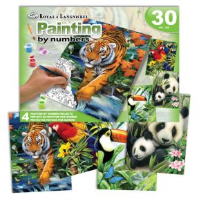 Royal And Langnickel PBN209 Painting By Numbers Jungle Set