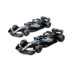 Bburago 18-38115MB Mercedes AMG W16 2025 Season Twin Pack Russell & Antonelli Diecast Model