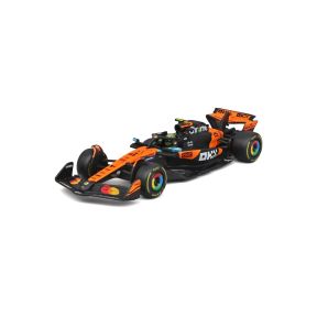 Bburago 18-38249N No.4 Lando Norris McLaren MCL39 With Helmet 2025 Season Diecast Model