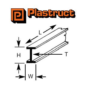 Plastruct I-Beam Section - Various sizes to choose