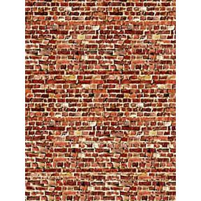 ID Backscenes BM08C Dark Red Brick Building Papers