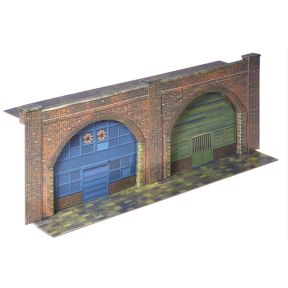 Superquick C08 OO Gauge Red Brick Embankment Arches Card Kit