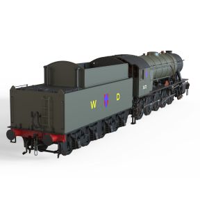 Clark Railworks C1007Z OO Gauge WD Austerity 2-10-0 3672 'Dame Vera Lynn' WD Brunswick Green