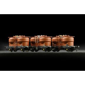 Clark Railworks C3041A OO Gauge Pack Of Three BR Prestwins BR Bauxite B873405, B873409 And B873763