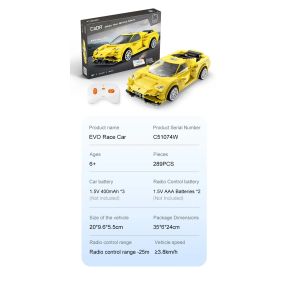 CaDA 51074W Yellow Evo Sports Car Plastic Brick Kit