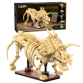 CaDA C59013W Dinosaur Fossils Triceratops Plastic Brick Kit