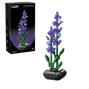 CaDA C59027W Lavender Building Block Planter Plastic Brick Kit