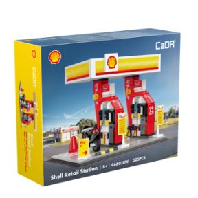 CaDA C66028W Shell Retail Station Plastic Brick Kit