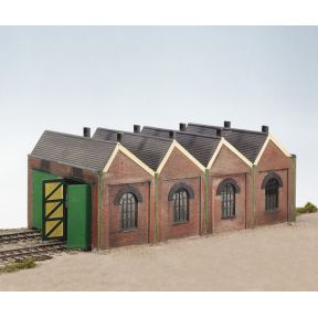 Wills CK12 OO Gauge Two Road Engine Shed Plastic Kit