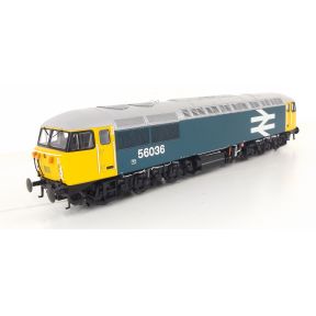 Cavalex CM-56036-LL-SH OO Gauge Class 56 56036 BR Large Logo Blue