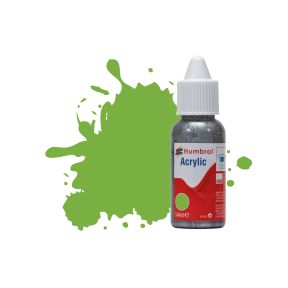 Humbrol DB0038 No.38 Lime Gloss 14ml Acrylic Paint Dropper Bottle