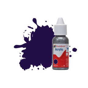 Humbrol DB0068 No.68 Purple Gloss14ml Acrylic Paint Dropper Bottle