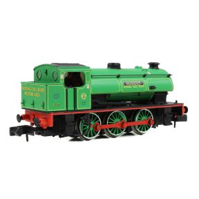 EFE Rail E85510 N Gauge WD Austerity Saddle Tank No. 7 'Robert' National Coal Board Lined Green