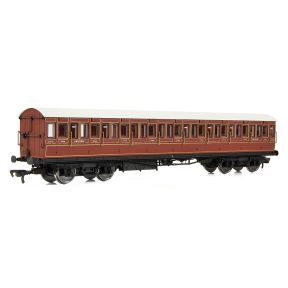 EFE Rail E86026 OO Gauge 54ft Non Corridor Third Class Coach LBSCR Raw Umber No.2186