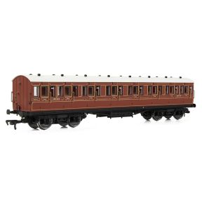 EFE Rail E86027 OO Gauge 54ft Non Corridor Composite Coach LBSCR Raw Umber No.6162