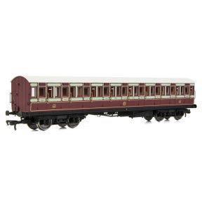EFE Rail E86029 OO Gauge 54ft Non Corridor Third Class Coach Caledonian Railway Plum & Off White No.1422