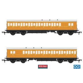 EFE Rail E86031 OO Gauge 54ft Non Corridor Brake Third Coach  Lined Teak No.416